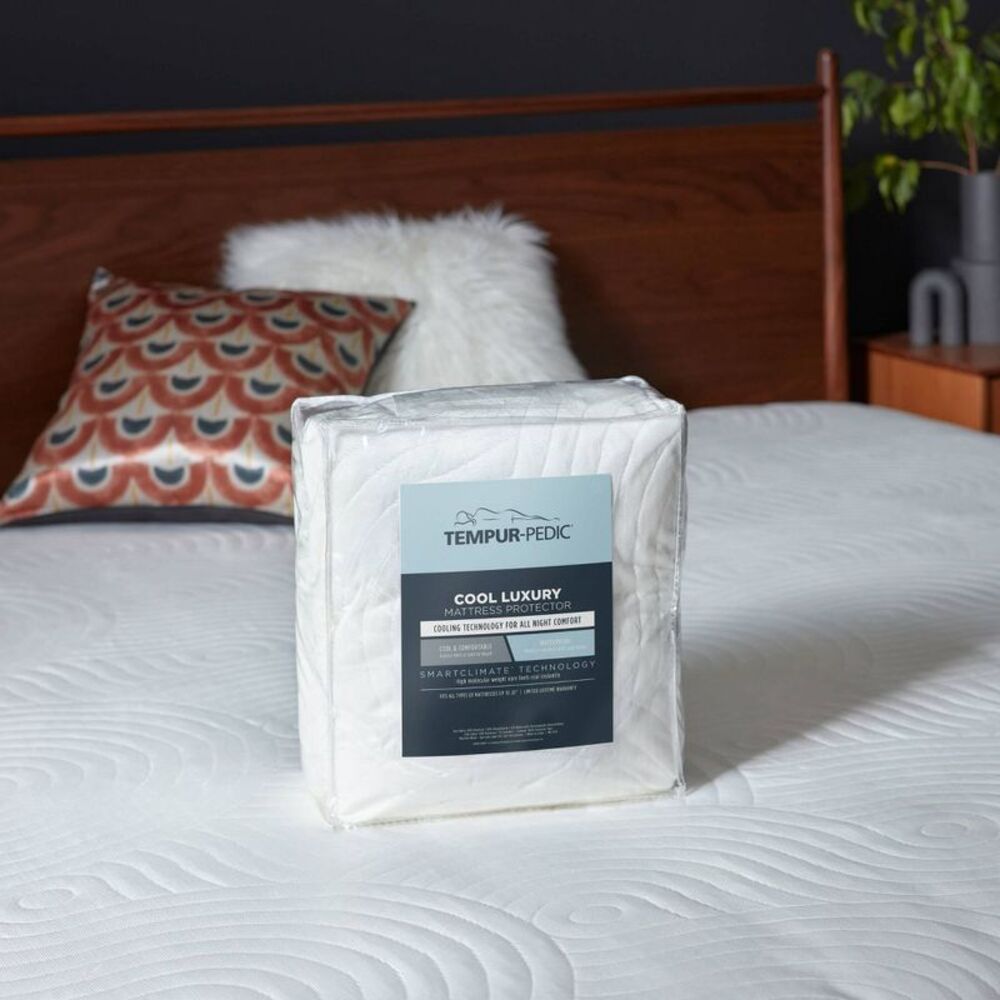 Tempur-Pedic -  Queen Cool Luxury Mattress Protector White